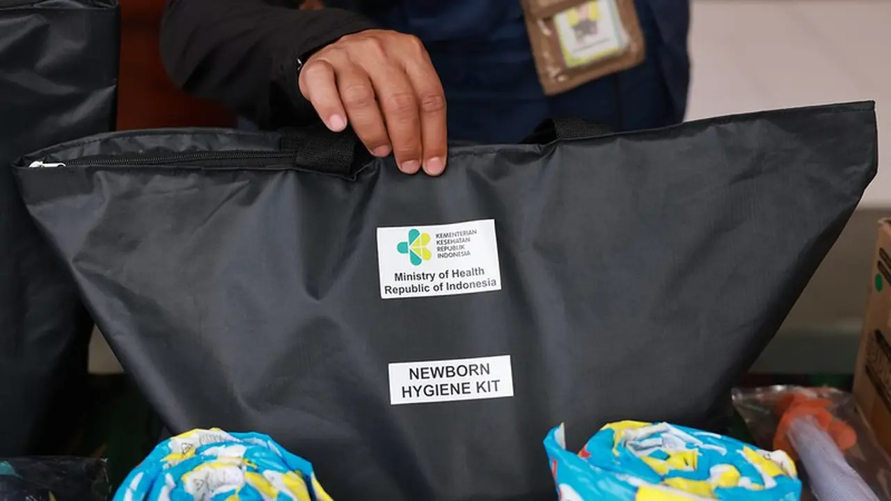 Hygiene kit dan obat-obatan dikirimkan Kemenkes ke Gaza Palestina. (Foto: Dok Kemenkes)