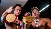 Chris Putra dan Fahreza Febriano menjadi atlet binaraga pertama asal Indonesia tampil di Olympia Las Vegas 2022 (istimewa)