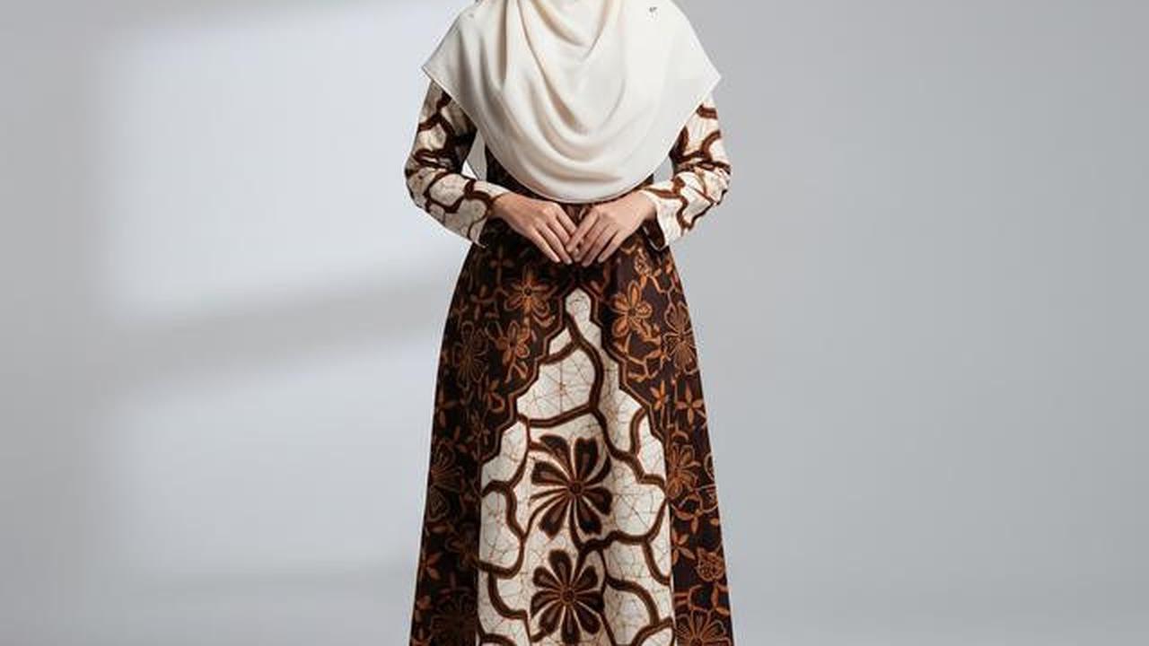 7 Model Gamis Batik untuk Arisan Wanita, Kombinasi Motif dan Warna yang Menawan