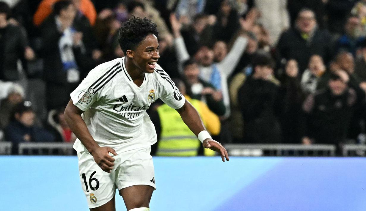 Brace Endrick ke gawang Celta Vigo membuatnya sudah mencetak 4 gol musim ini. (AFP/Javier Soriano)