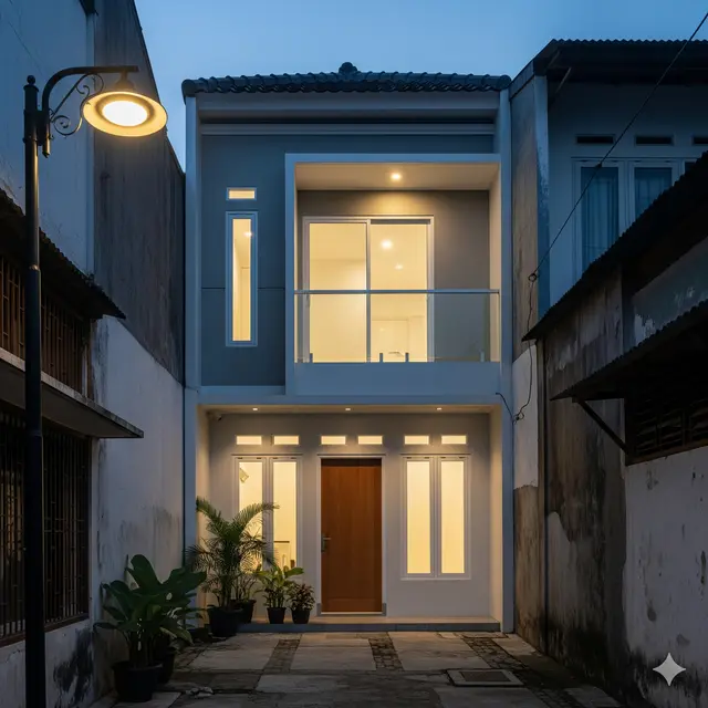 Desain Rumah Sempit Ukuran 4x6 tapi Tetap Estetik. Gemini