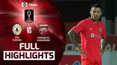Berita Video, Highlights Semifinal Leg 1 Piala Presiden 2022 antara PSS Sleman Vs Borneo FC pada Kamis (7/7/2022)
