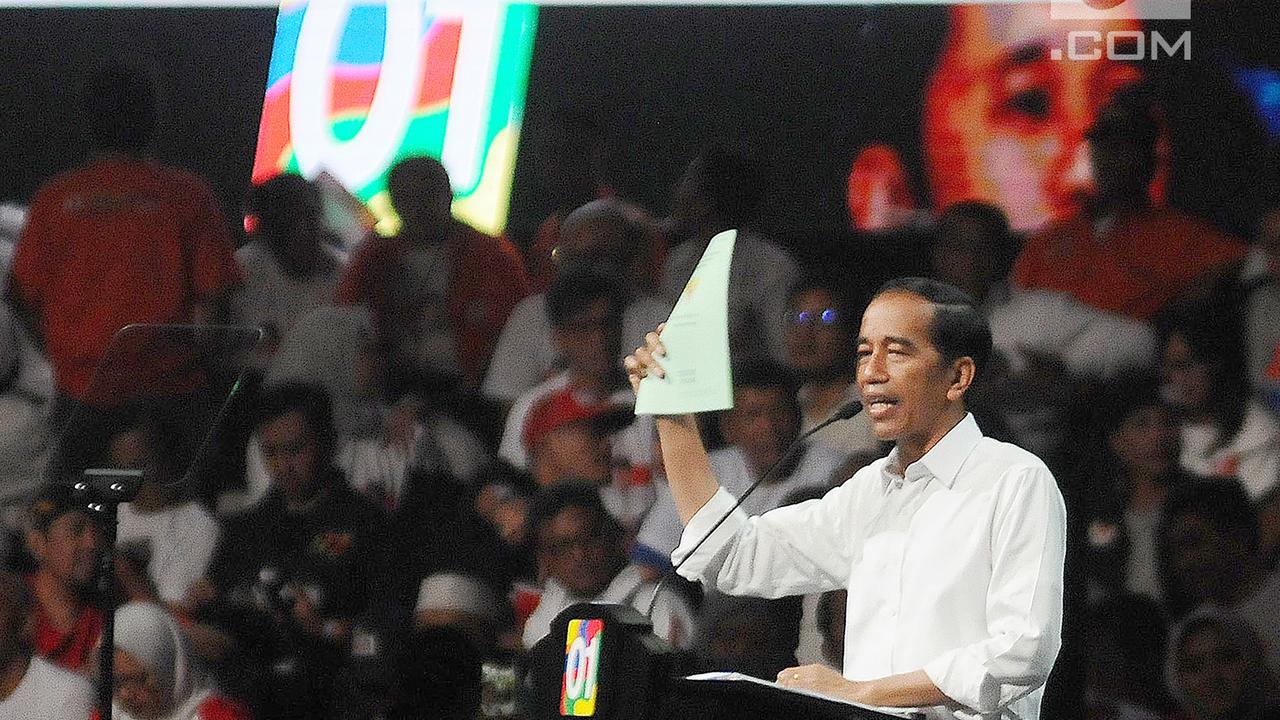 Pidato Jokowi di Konvensi Rakyat Optimis Indonesia Maju