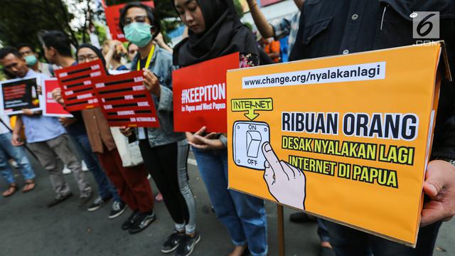 Tolak Pembatasan Internet di Papua dan Papua Barat