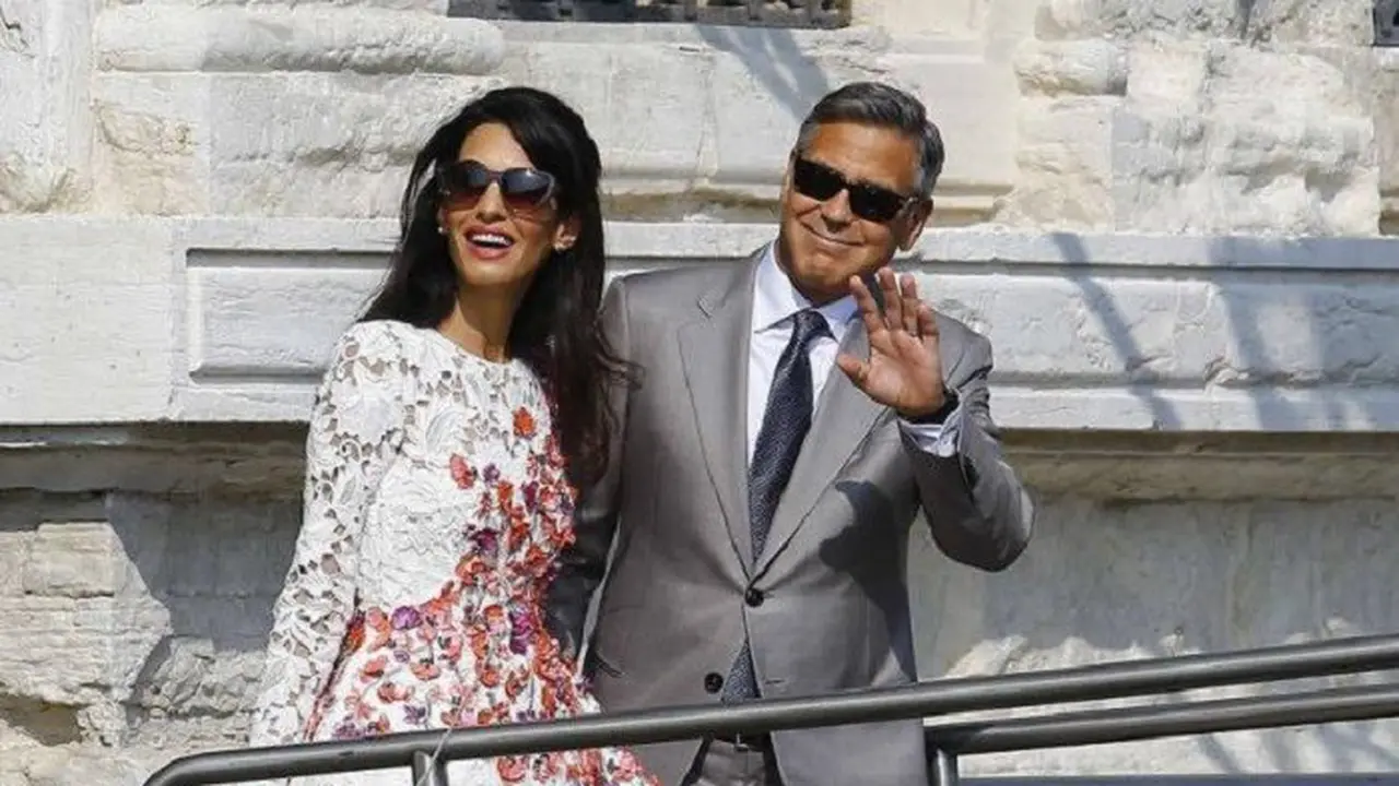 Amal bersama sang suami, George Clooney