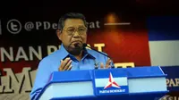 Menurut SBY, para peserta konvensi memiliki kapabilitas, visi, misi, dan solusi yang hendak ditawarkan dalam memimpin negeri ini. Namun, masyarakat kurang menaruh perhatian terhadap itu (Liputan6.com/Johan Tallo).