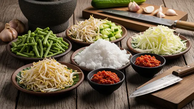 Resep Trancam Sayur Segar Khas Jawa. Foto: AI Generated