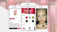 Aplikasi MakeupPlus meluncurkan fitur Counter yang memungkinkan Anda menjajal berbagai warna lipstik secara real time (Foto: Dok. MakeupPlus)