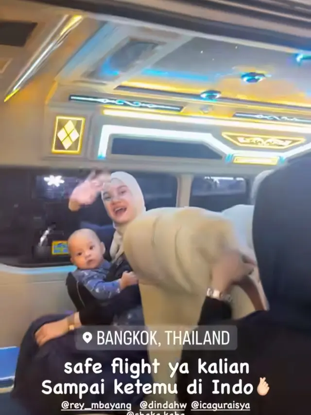 Liburan Dinda Hauw dan Rey Mbayang di Thailand