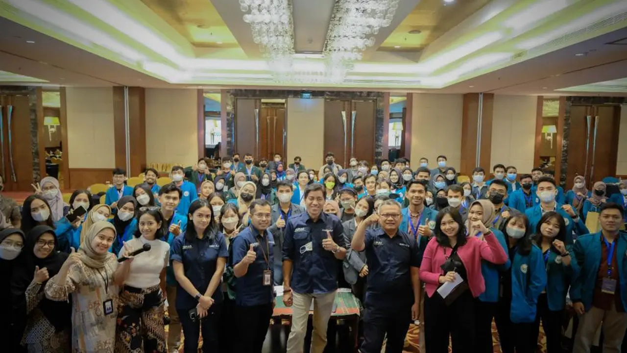 Kegiatan bertajuk “G20 Campus Outreach: Fostering Global-Minded Indonesians” di Hotel J.W. Marriott Medan, Jumat (27/5/2022). ( Sumber ekon.go.id )