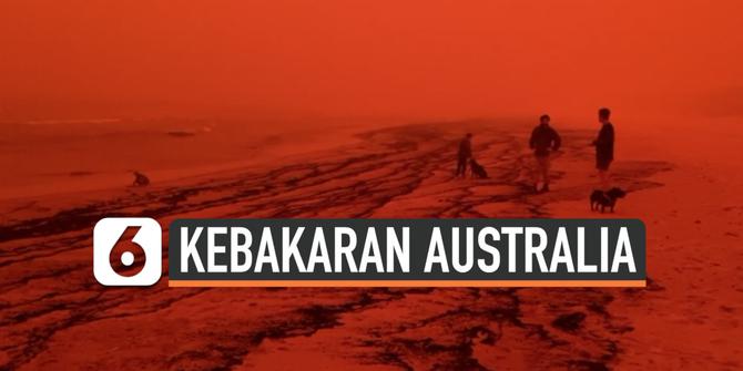 VIDEO: Langit Australia Jadi Merah karena Kebakaran Hutan
