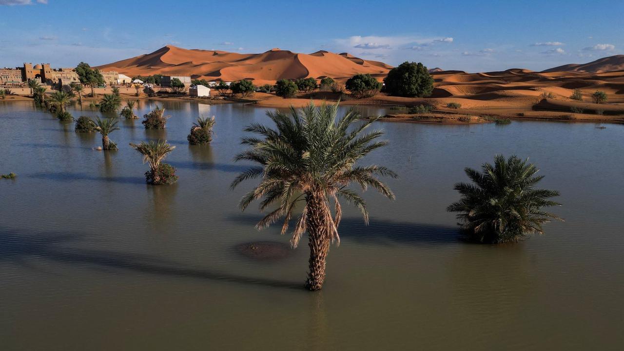 Penampakan Gurun Sahara Dilanda Banjir Langka