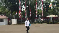 Suharso Monoarfa saat memasuki istana di Jakarta. Merdeka.com/Titin