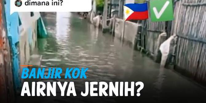 VIDEO: Viral Perumahan Tergenang Banjir, Tapi Kok Airnya Jernih?