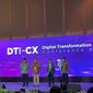 Pembukaan konferensi dan pameran Digital Transformation Indonesia (DTI) di JCC Senayan, Rabu (3/8/2022). Pameran ini digelar sebagai salah satu upaya untuk mempercepat agenda transformasi digital Indonesia. (Liputan6.com/Agustin Setyo Wardani).