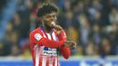 4. Thomas Partey (Atletico Madrid) - Pemain asal Ghana ini tampil menonjol bersama Atletico Madrid di kompetis Liga Champions musim ini. Berdasarkan statistik penampilannya, Thomas Partey mendapatkan nilai 7.55 di Liga Champions 2019/2020. (AFP/Ander Gillenea)