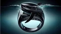 Cincin Pintar Black Shark Ring