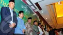 Sejumlah tokoh, pejabat, dan politisi dari lingkungan NU juga akan hadir, antara lain, Jusuf Kalla, Hamzah Haz, Chalid Mawardi, Muhaimin Iskandar, Helmi Faishal Zaini, Lukman Hakim Saifuddin, (Liputan6.com/Faisal R Syam).