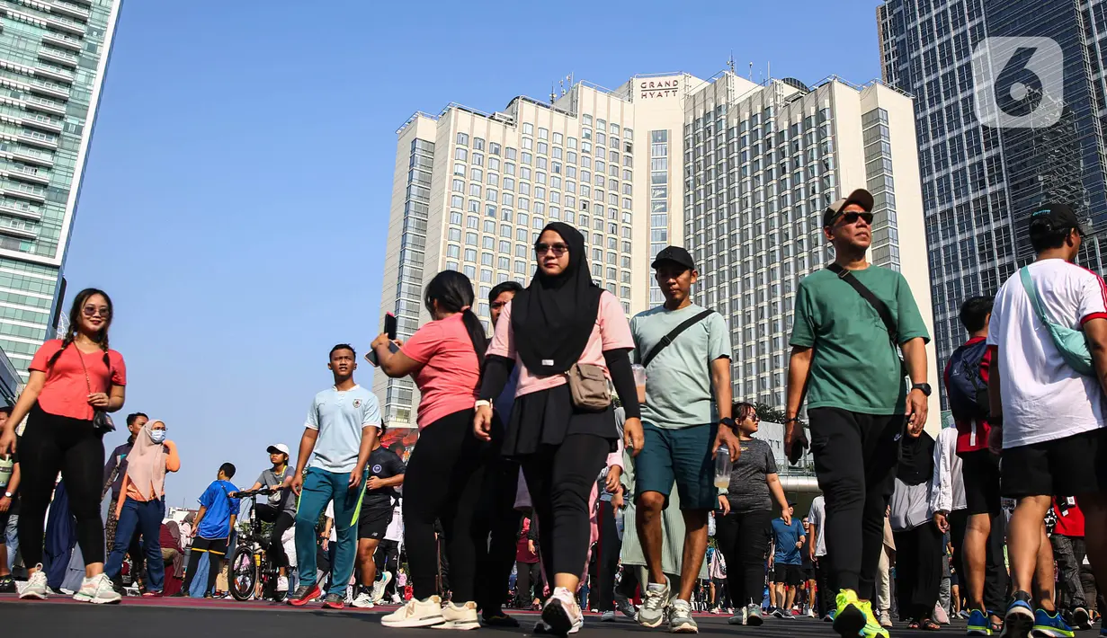 Ditiadakannya Hari Bebas Kendaraan Bermotor (HBKB) atau Car Free Day (CFD) karena bersamaan dengan dua agenda penting di Jakarta. (Liputan6.com/Angga Yuniar)
