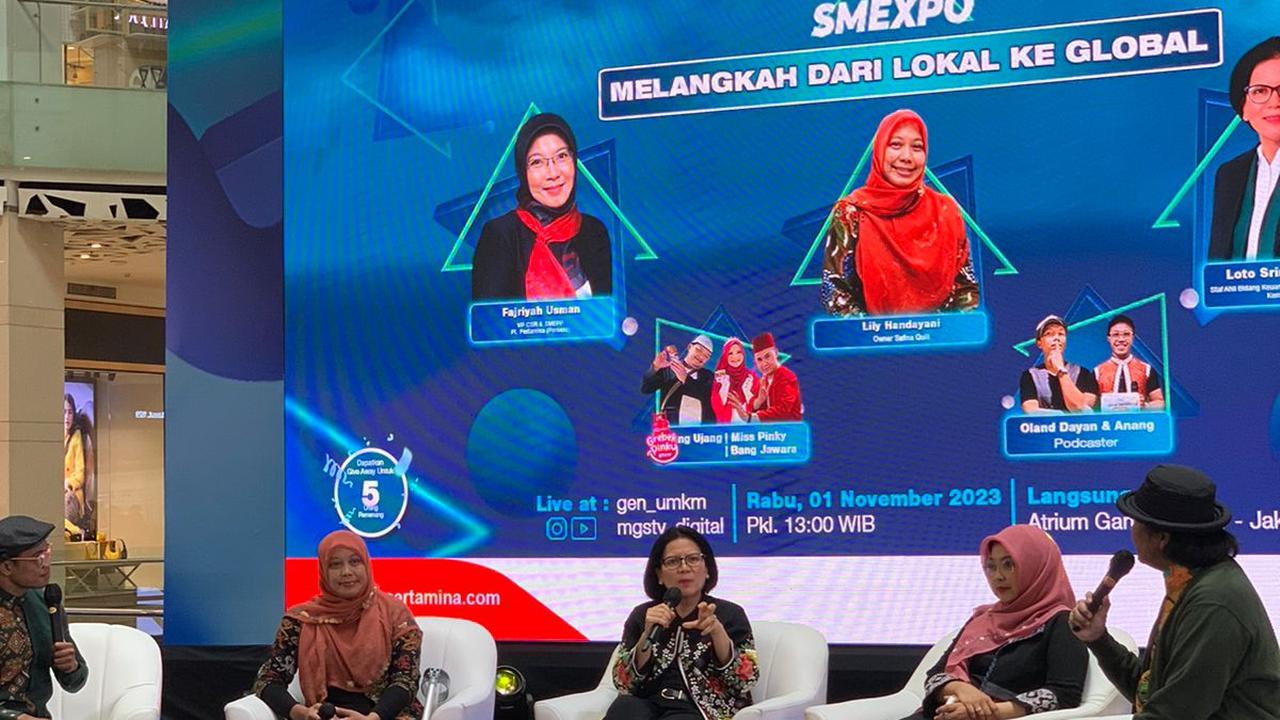 Kegiatan Pertamina SMEXPO 2023 disebut merupakan bukti keaktifan maupun konsistensi Pertamina dalam membina UMKM binaannya selama ini.