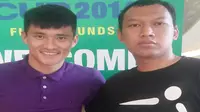 Lee Cong Vinh saat berpose bersama Rejdo Prahananda dari Liputan6.com (istimewa)