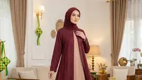 8 Model Gamis Kombinasi 2 Warna Terbaru untuk Lebaran 2026, Tampil Elegan di Hari Raya