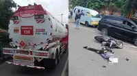 Mahasiswa Tewas Terlindas Truk Tangki di Underpass Unila Bandar Lampung