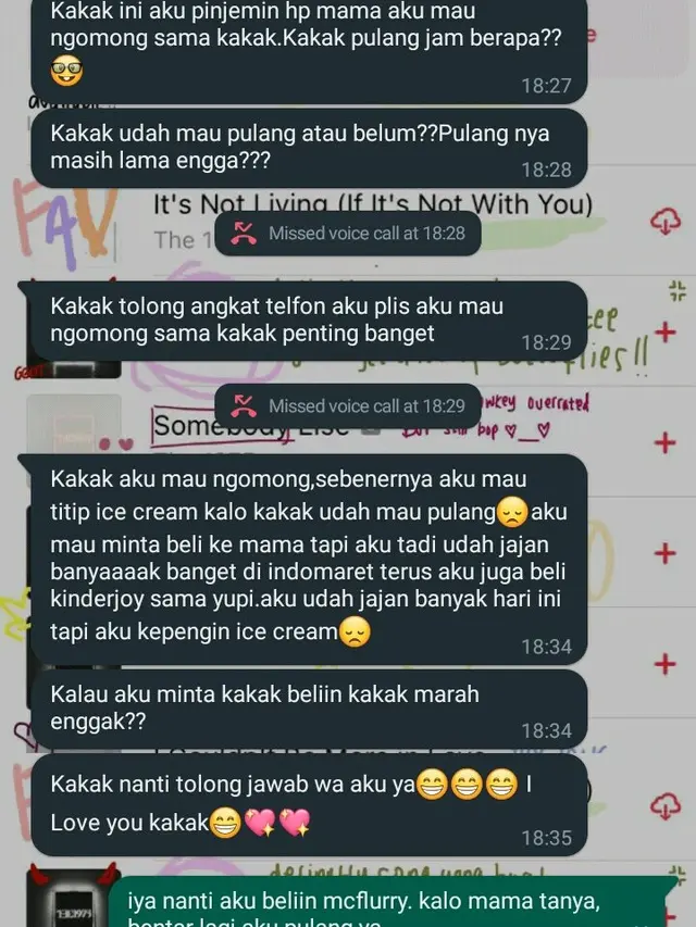 6 Chat Gemas Adik Beri Pujian ke Kakak Ini Bikin Senyum-Senyum