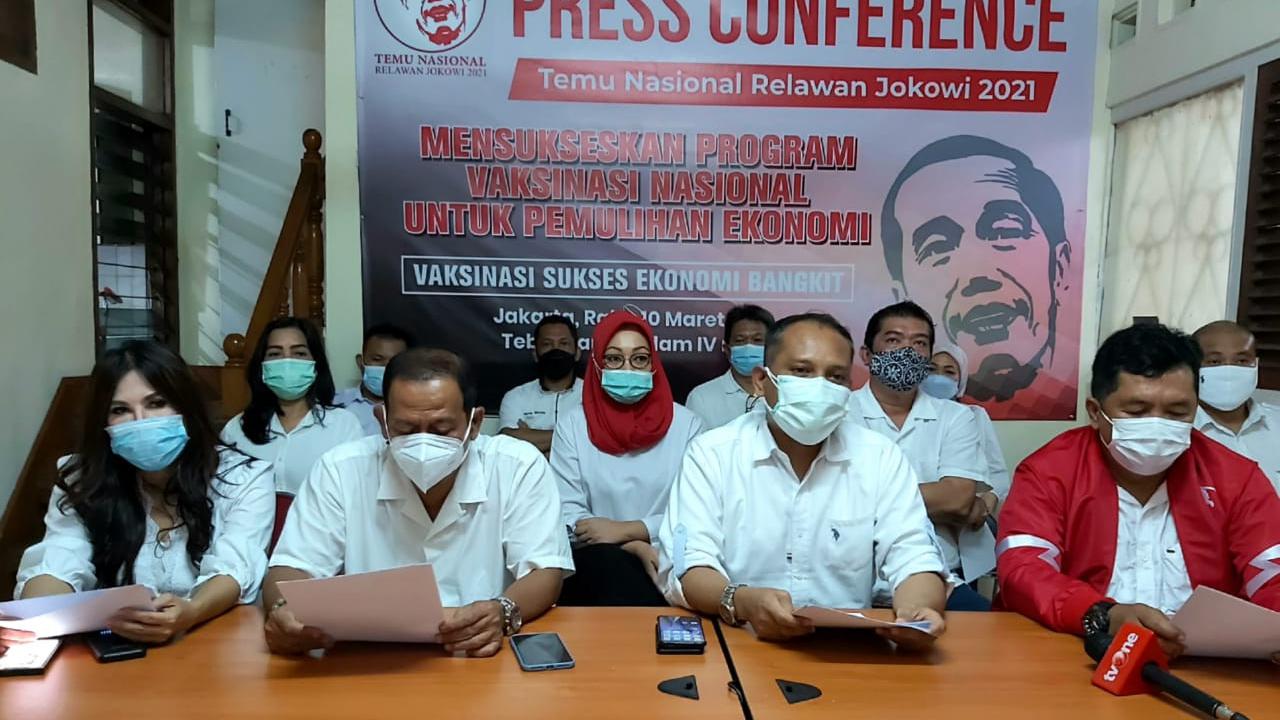 Relawan Jokowi dari berbagai daerah bakal menggelar pertemuan akbar secara virtual. (Istimewa)