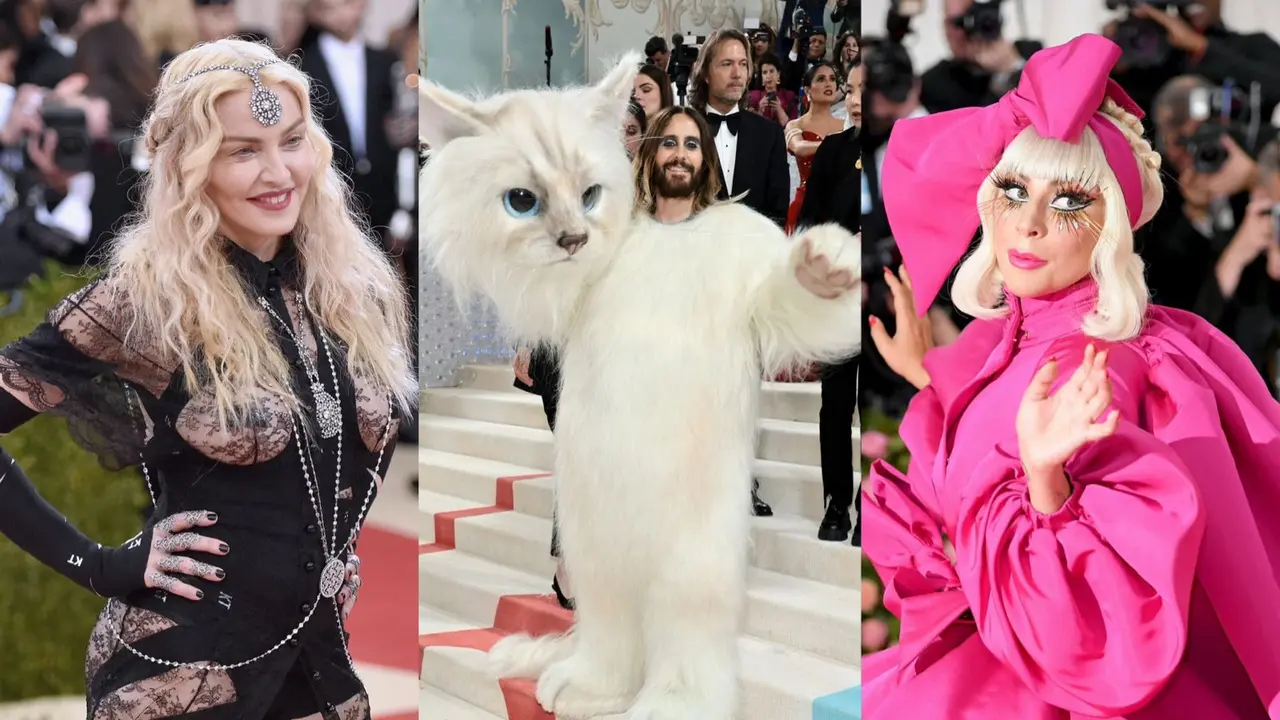 Madonna menghadiri Gala Institut Kostum "Manus x Machina: Fashion In An Age Of Technology" di Metropolitan Museum of Art pada tanggal 2 Mei 2016 di New York City. Mike Coppola/Getty Images untuk People.com/AFP