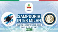 Serie A 2018-2019 Sampdoria Vs Inter Milan (Bola.com/Adreanus Titus)