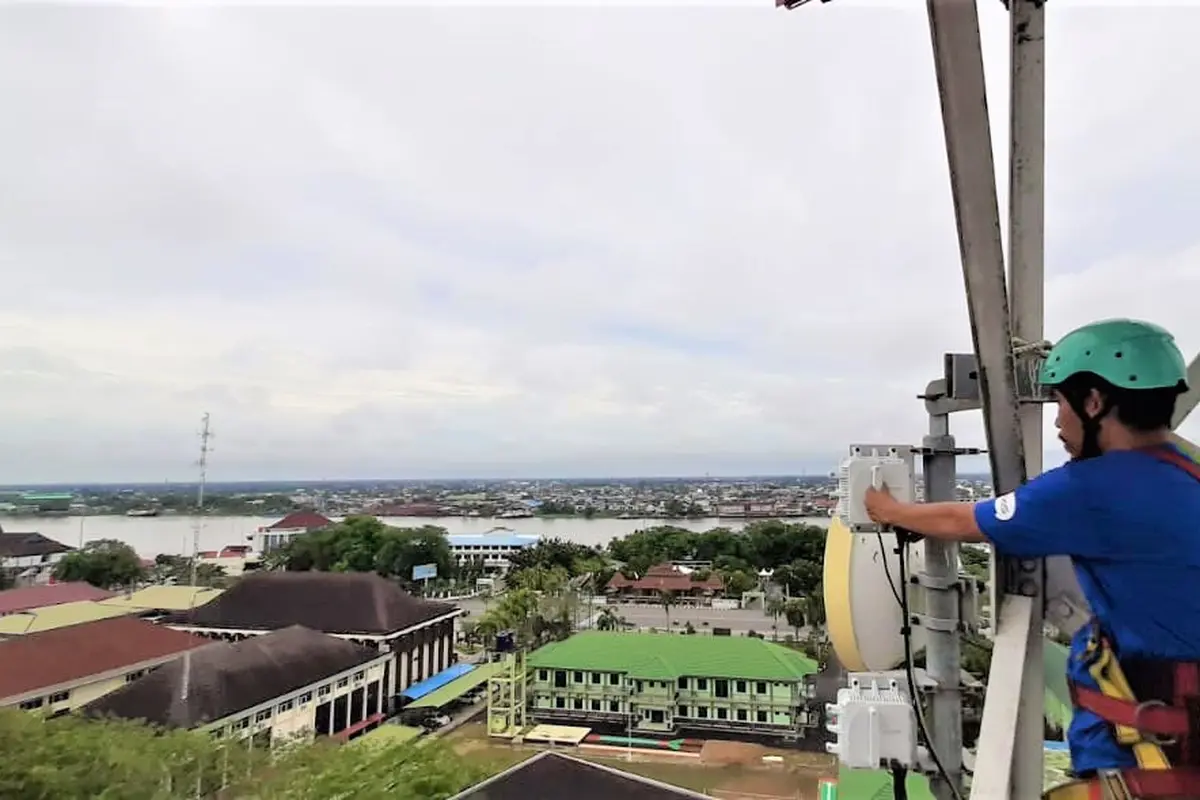 BTS 4G XL Axiata di Pontianak