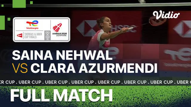 Berita video momen tunggal putri India, Saina Nehwal, tak melanjutkan pertandingan ketika menghadapi wakil Spanyol, Clara Azurmendi, di laga pertama Grup B Piala Uber 2020, Minggu (10/10/2021).