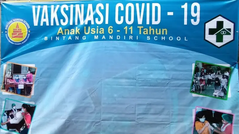 Vaksinasi Covid-19 di Bintang Mandiri School Jimbaran Bali