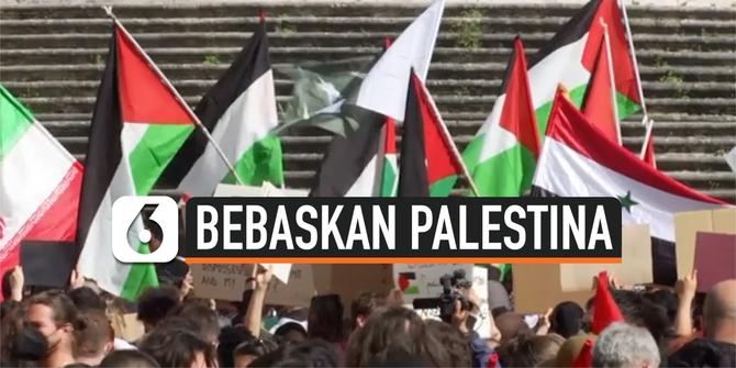 VIDEO: Gelombang Dukungan untuk Palestina di Benua Eropa Terus Bergelora