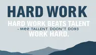 hard work beats talent quote