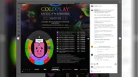 Harga Tiket Konser Coldplay di Jakarta Terungkap, Warganet: Itu Rp 11 Juta Dipangku Sama Chris Martin. (Doc: Instagram | @temgmt)