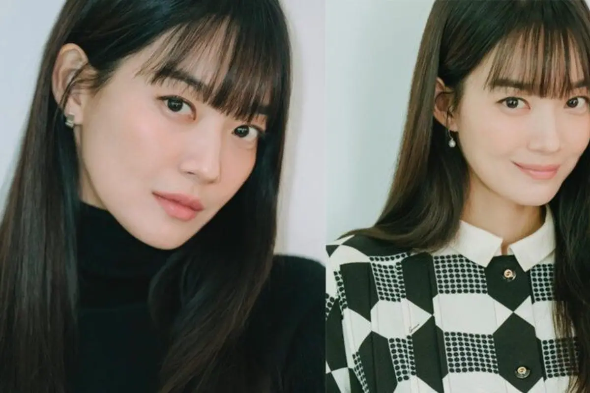 Cara mudah bikin poni korea di rumah saja seperti Shin Min Ah/dok. Instagram Shin Min Ah