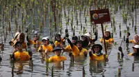 Sebanyak 100 orang volunteers dari seluruh karyawan Grup ABM turut andil dalam memperingati Hari Keanekaragaman Internasional melalui penanaman 600 bibit pohon di Muara Angke, Jakarta Utara.