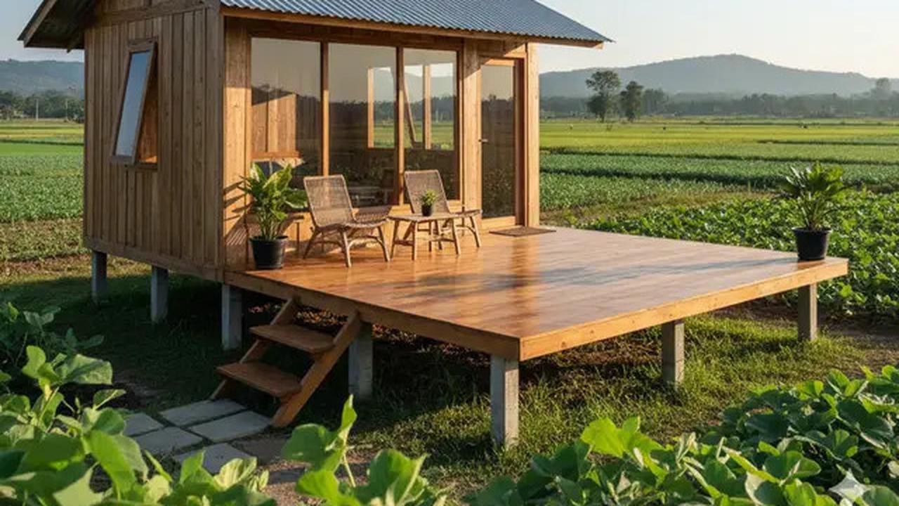10 Model Rumah Kecil Bergaya Resort Mewah Terbaru, Hunian Pedesaan Estetik