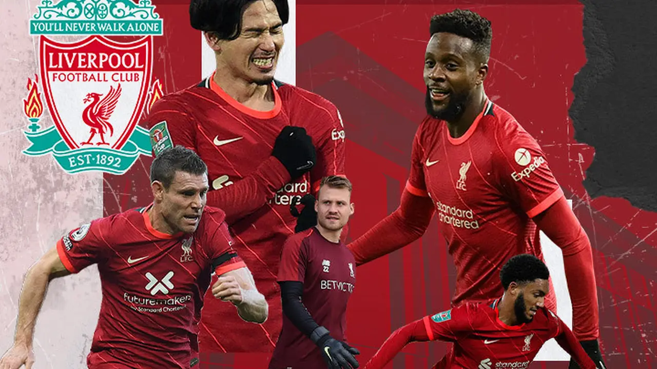 Liverpool - 5 Pemain Liverpool : Loris Karius, Joe Gomez, James Milner,  Takumi Minamino, Divock Origi