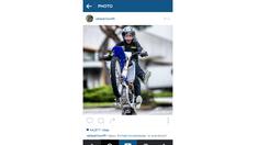 Inilah aksi Valentino Rossi dengan motor trail di MotoRanch lewat akun Instagram