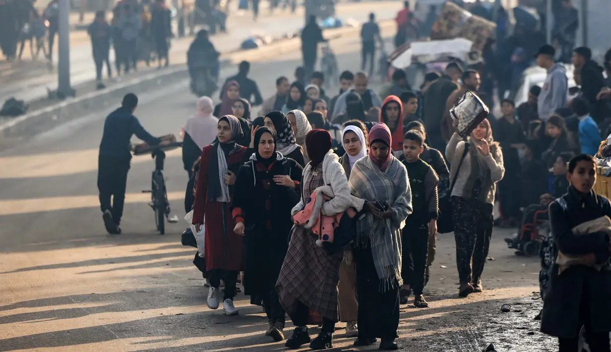 Gencatan senjata antara Israel dan Hamas di Jalur Gaza berlangsung selama tujuh hari terakhir. (MAHMUD HAMS/AFP)