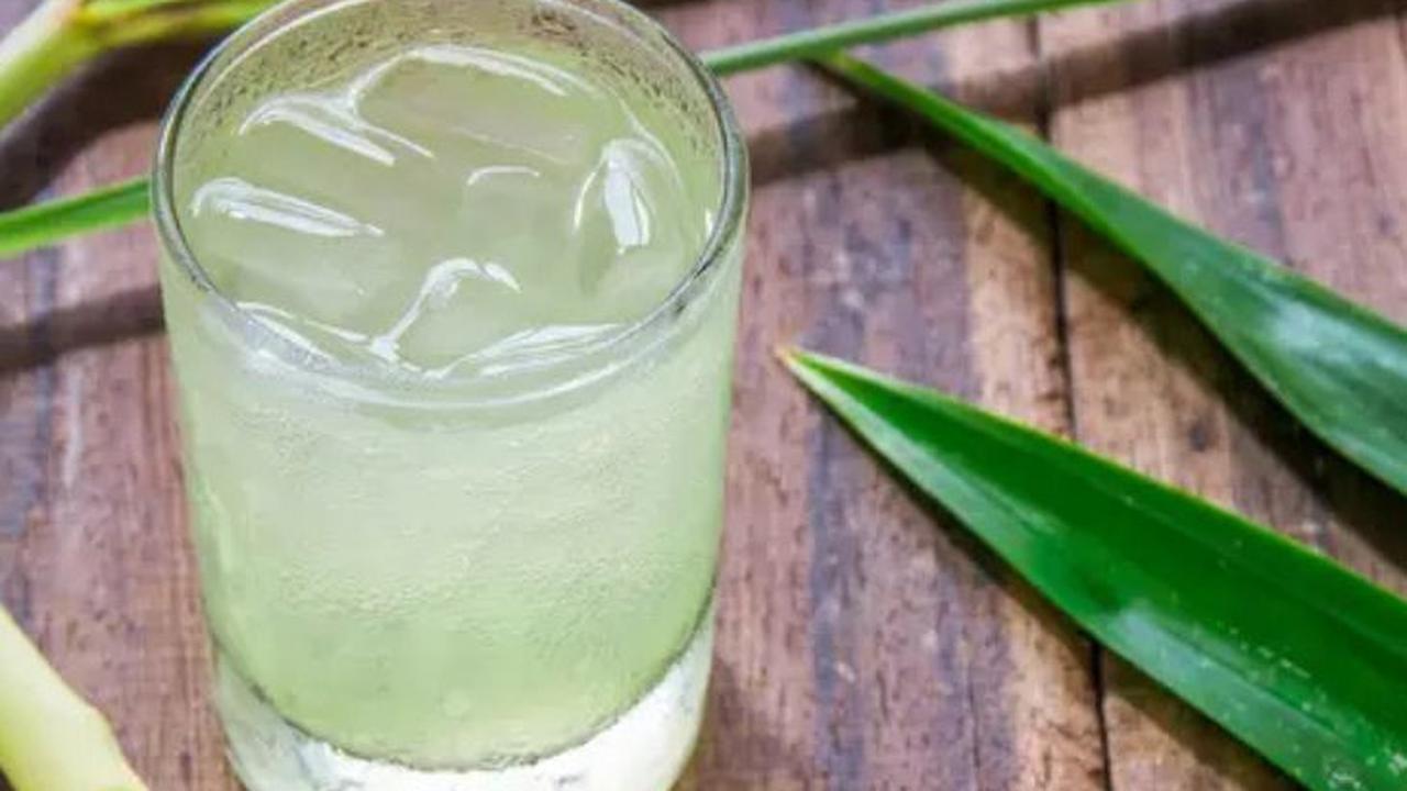 teh herbal jamu serai pandan minuman dingin