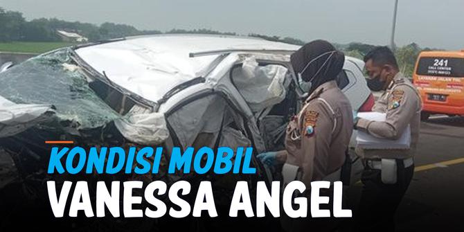 VIDEO: Hancur, Begini Kondisi Mobil Vanessa Angel Usai Kecelakaan