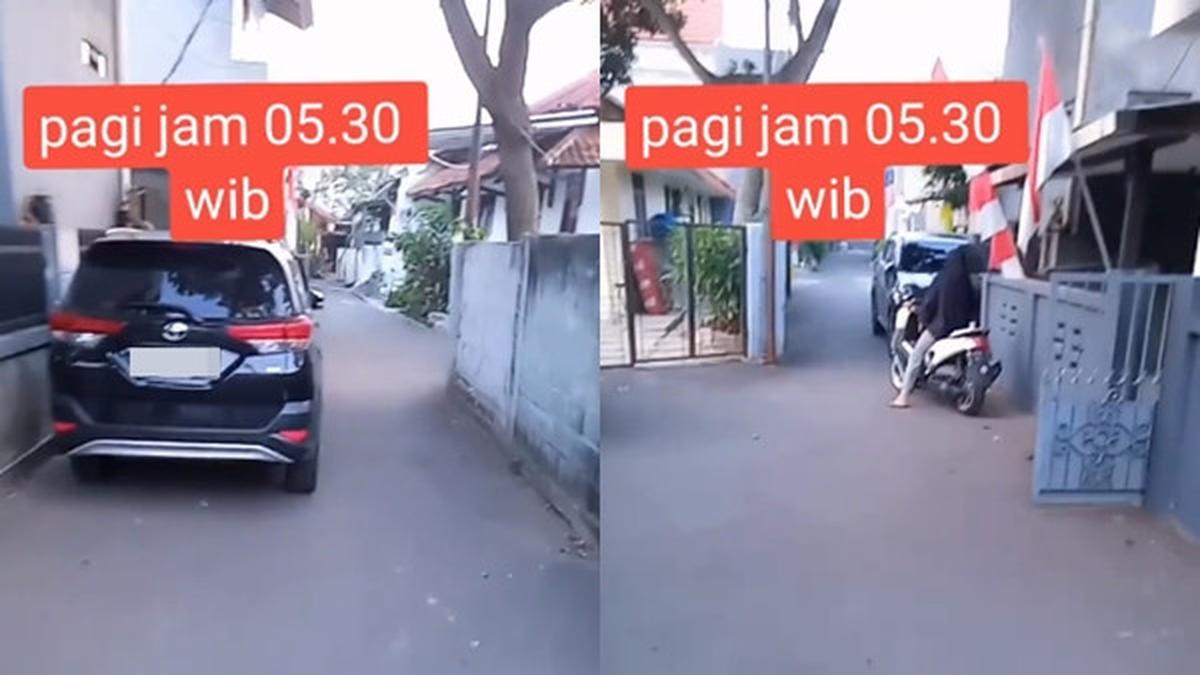 Mobil Parkir Sembarangan Di Gang Sempit Sampai Bikin Satu Keluarga Kerepotan Aktivitas Mobil 9476