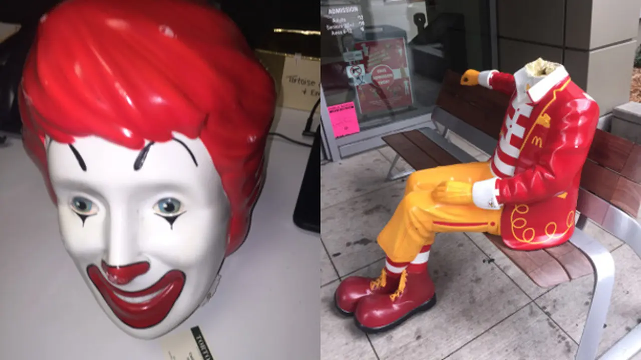 Kepala Ronald McDonald Dipenggal