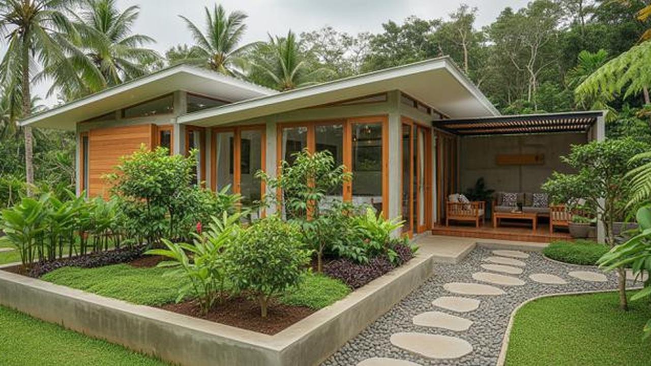 7 Model Rumah Mungil Tapi Punya Kebun dan Teras Samping yang Lega, Inspirasi Hunian Asri Modern