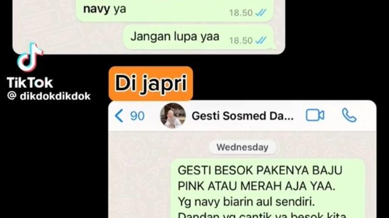 Di awal, salah satu rekan kerjanya menjebak kedua pasangan ini. Ia memberi tahu dresscode yang harus dipakai di grup. Namun, ia juga menghubungi lewat personal agar teman-teman lainnya memakai putih.