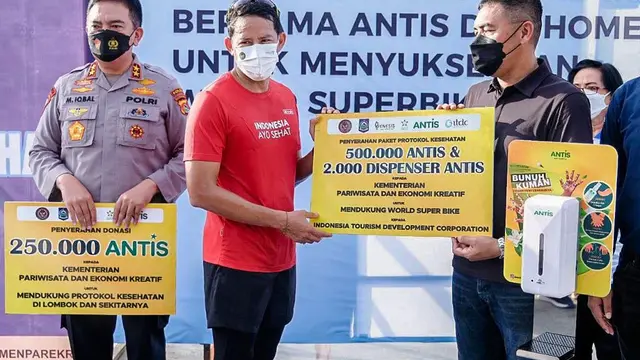 Menparekraf Sandiaga Salahuddin Uno di Sirkuit Mandalika